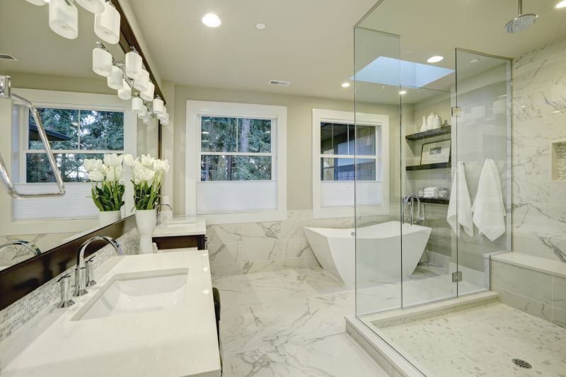 Elegant Shower Enclosure with Glass Doors