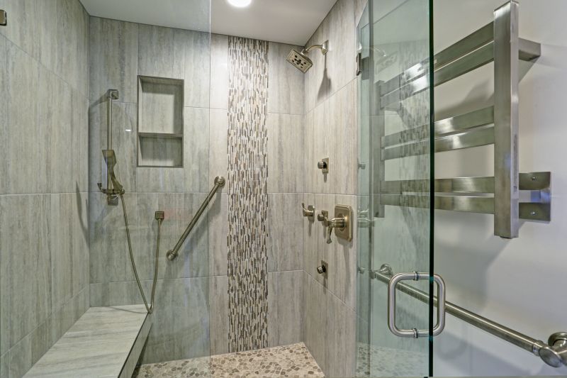 Large Format Tile Shower Floor